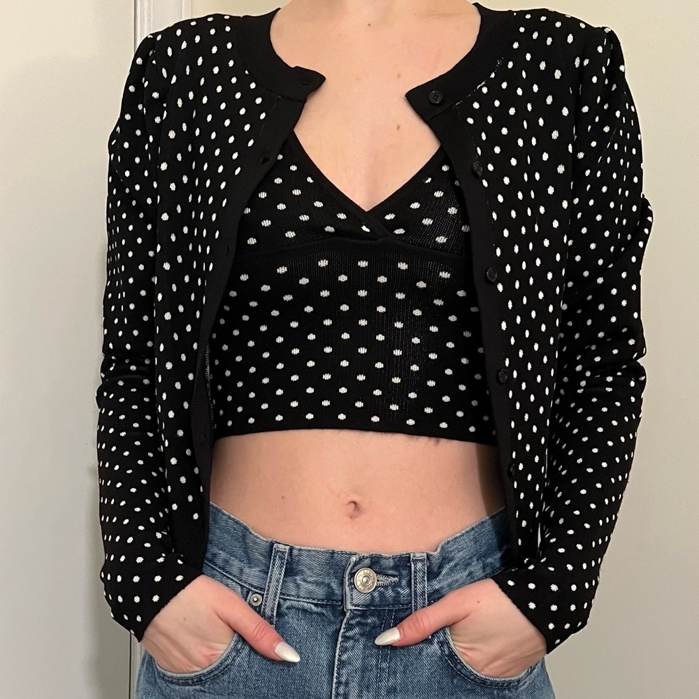 zara polka dot set